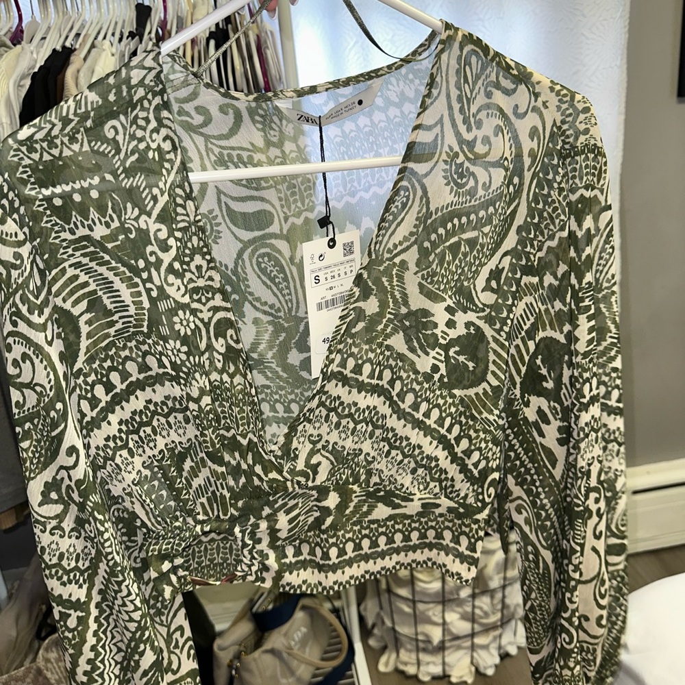 Green Sheer Zara Top